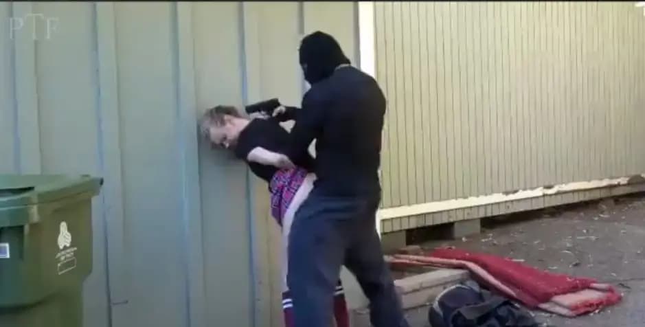 forced a student threatening a pistol