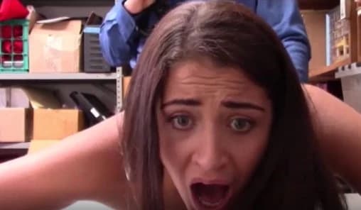 Drove a member into the ass for stealing in the store