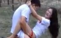 The girl in the forest is given to her friends