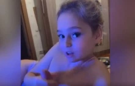 Daughter played with a member of her father until he finished