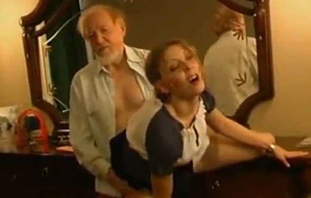 Russian grandfather fucked a maid at the hotel
