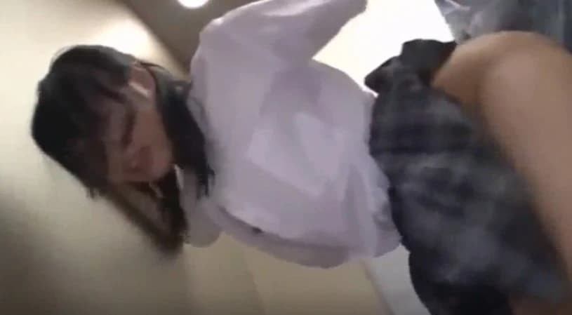 The Asian was locked in the toilet and fucked her against the will