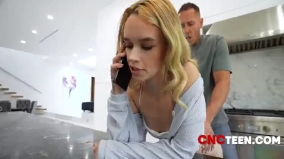Father inserted a member into his obedient daughter's pussy