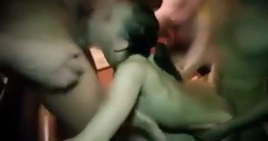 They let the girls in a circle on the inspection