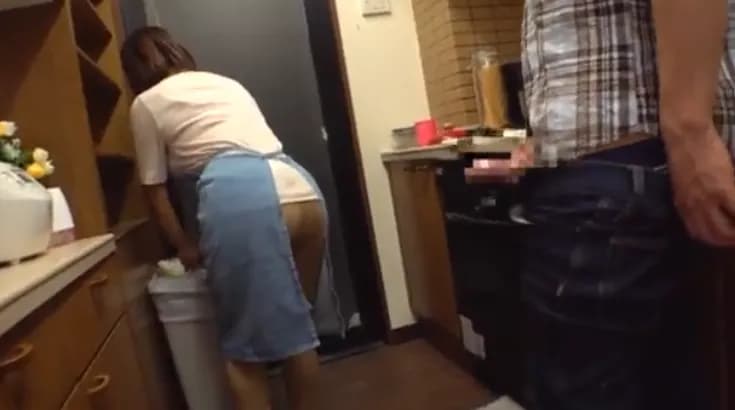 Without permission, he entered his stepmother and rudely fucked her